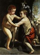 Jesus and John the Baptist as children Guido Cagnacci